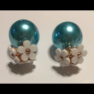 Floral Double Ball Earrings
